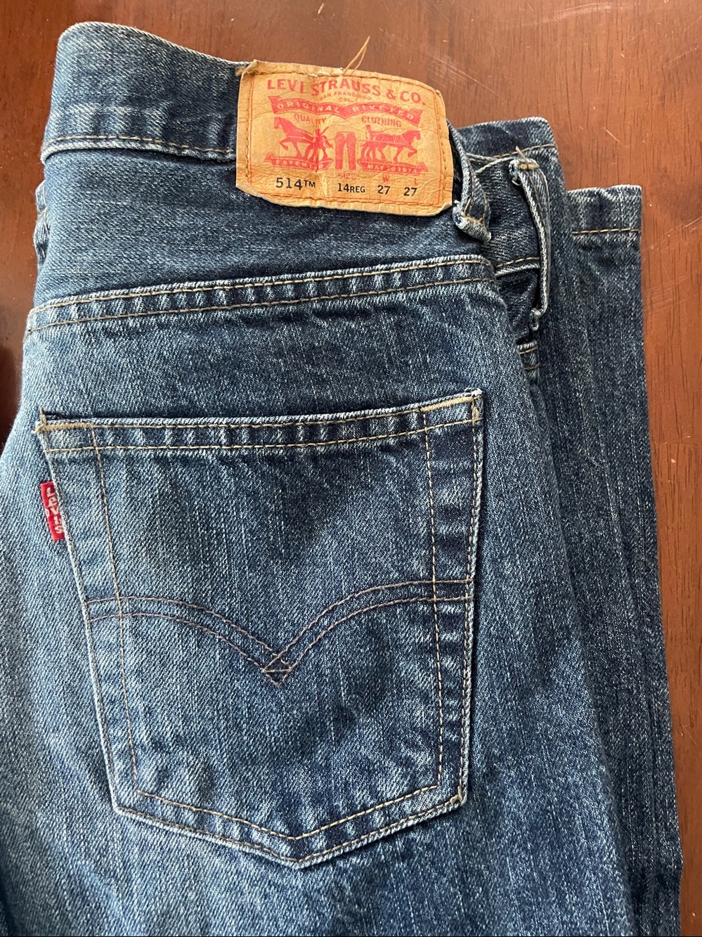 Boys 514 Slim Straight Levi Jeans - Picture 2 of 7
